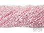 Silver Lined Light Pink Square Hole 11-0 Seed Bead Hank